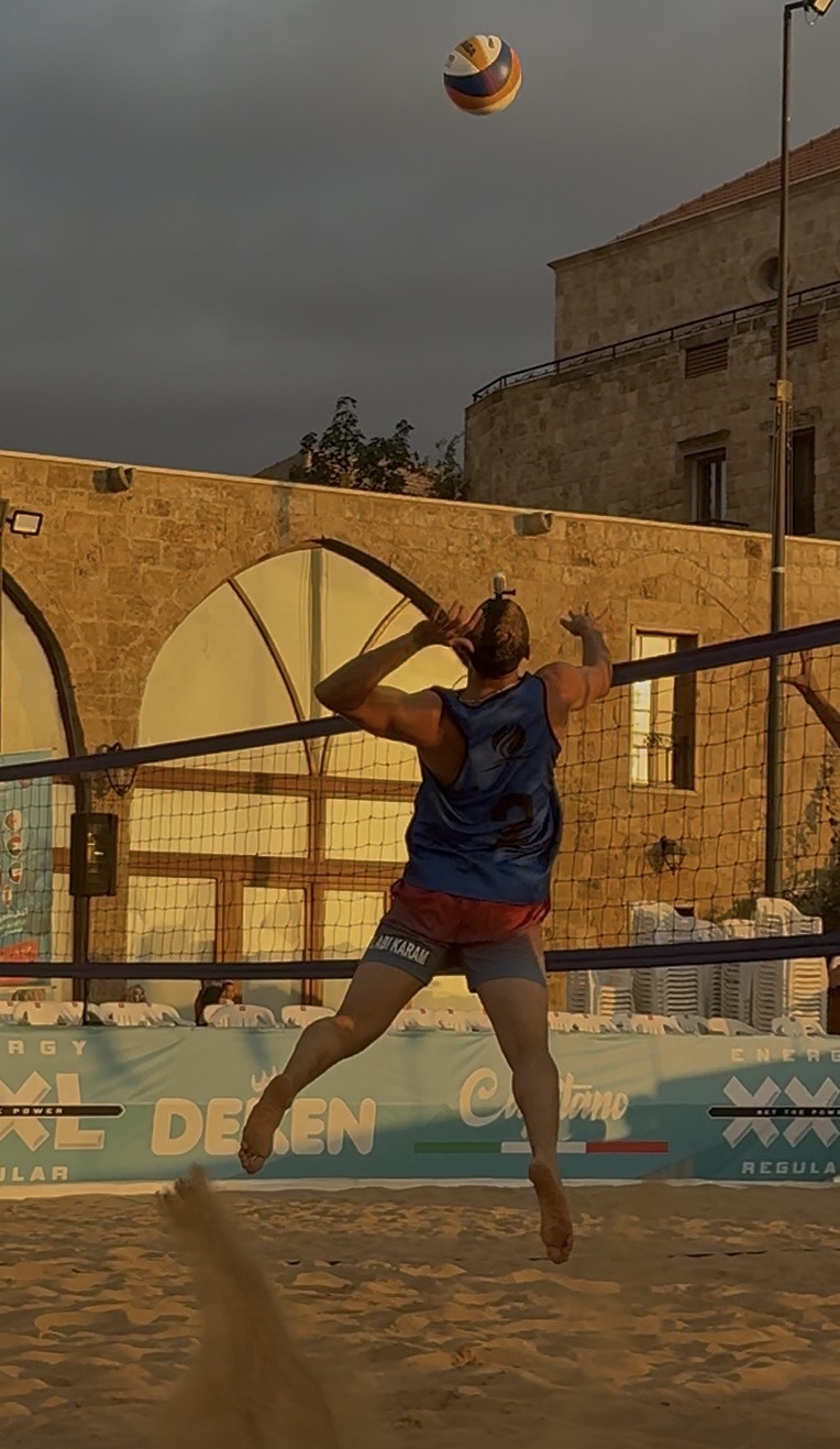 Omar Abi Karam - Lebanese Volleyball Star in action